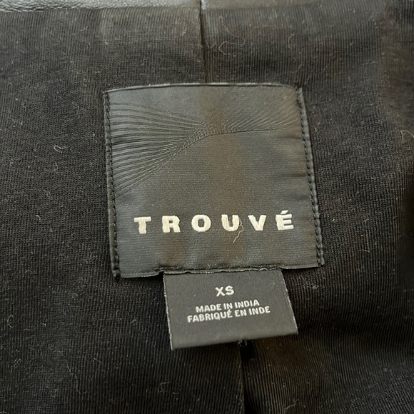 Trouvé black leather jacket - Picture 4 of 9